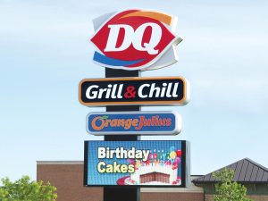 Lutz Lighted Signs 0092 Dairy Queen Bendsen Sign  Graphics W 19mm 80x176 Bloomington IL 101718 1 300x225