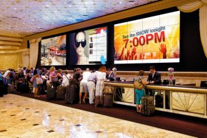 Tampa Electronic Message Centers indoor digital hospitality informational business signage 300x200